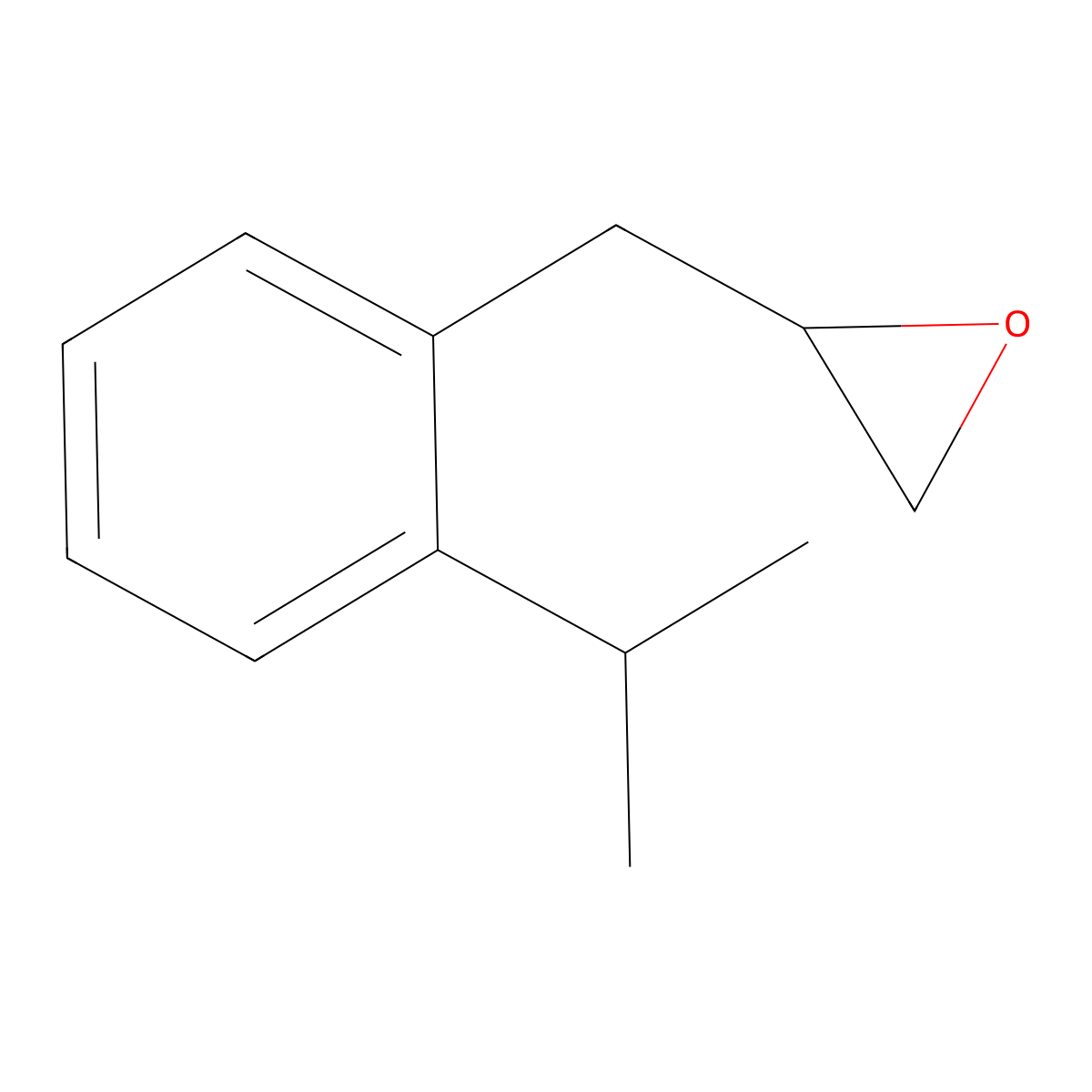 2-{[2-(Propan-2-yl)phenyl]methyl}oxirane molecular structure, CAS 1865112-45-3
