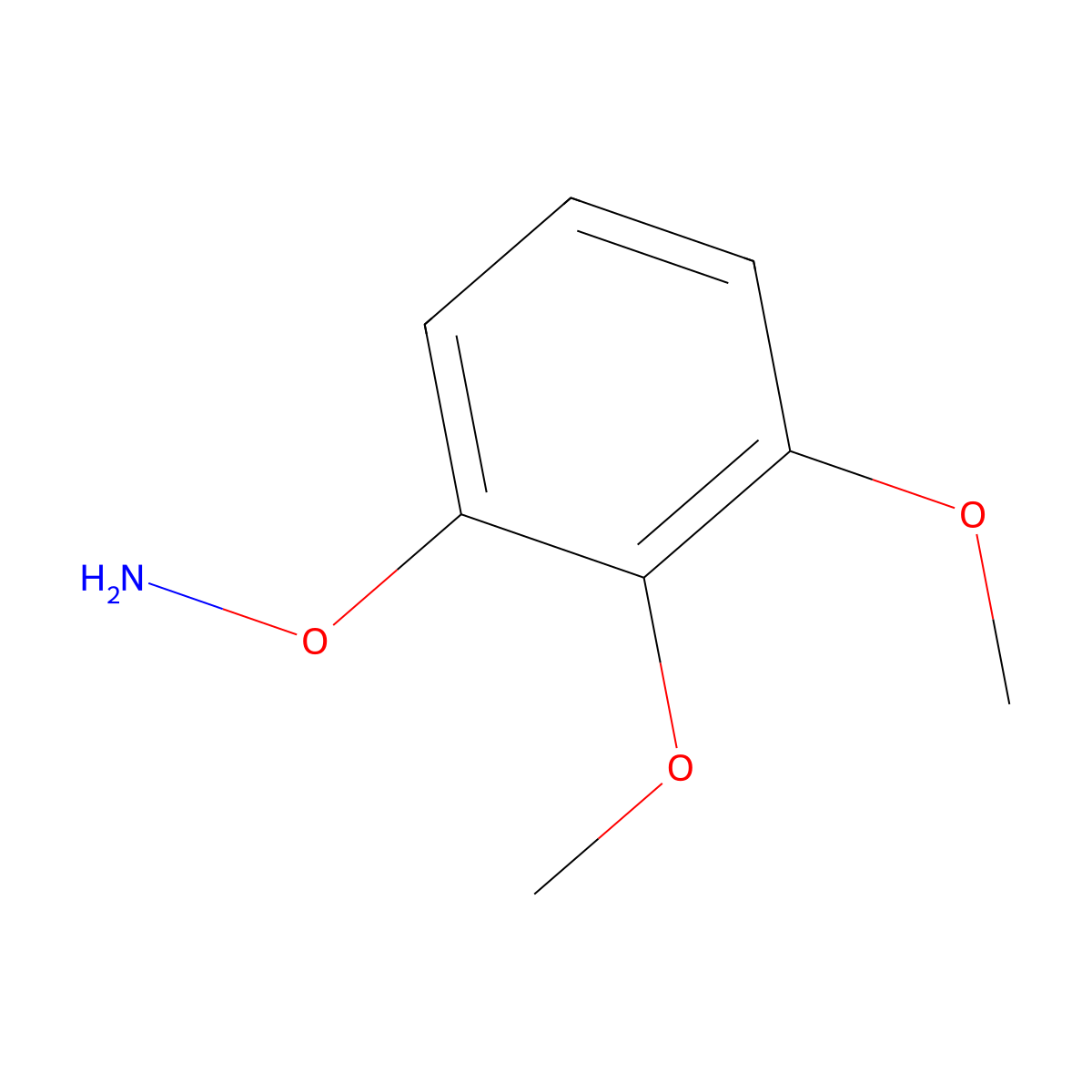 O-(2,3-dimethoxyphenyl)hydroxylamine molecular structure, CAS 1865123-36-9
