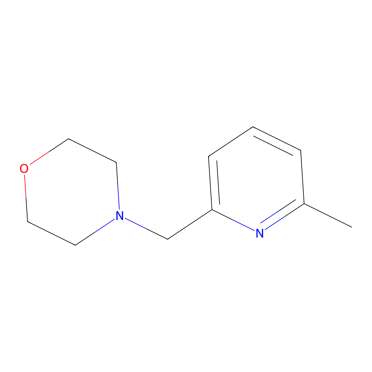 4-[(6-Methylpyridin-2-yl)methyl]morpholine molecular structure, CAS 1865144-22-4