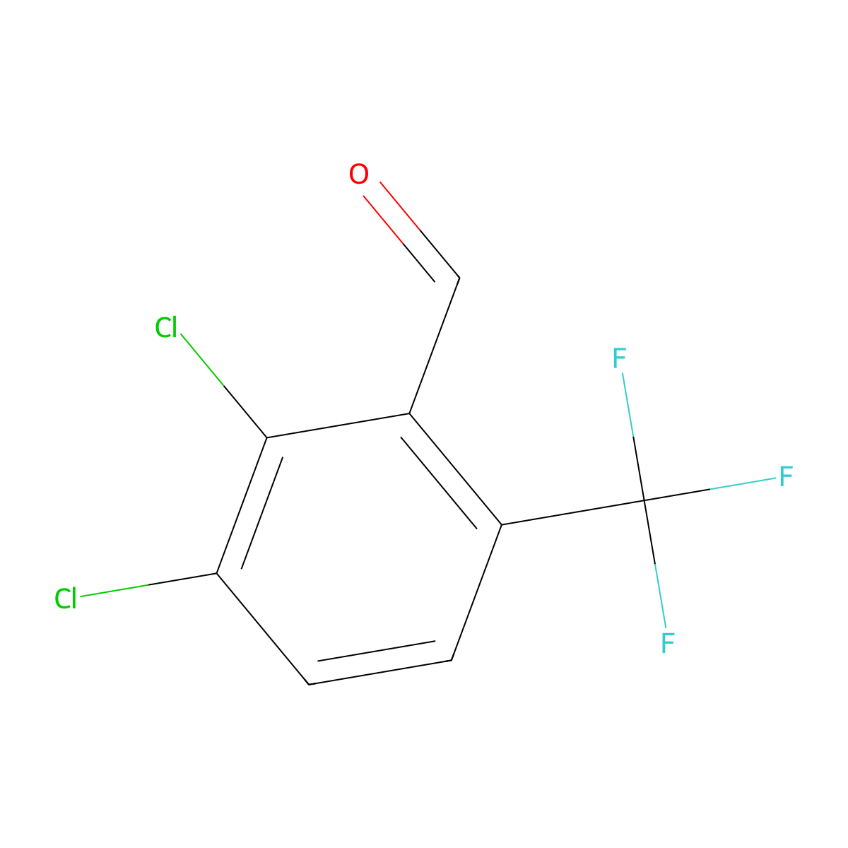 2,3-Dichloro-6-(trifluoromethyl)benzaldehyde molecular structure, CAS 186517-27-1