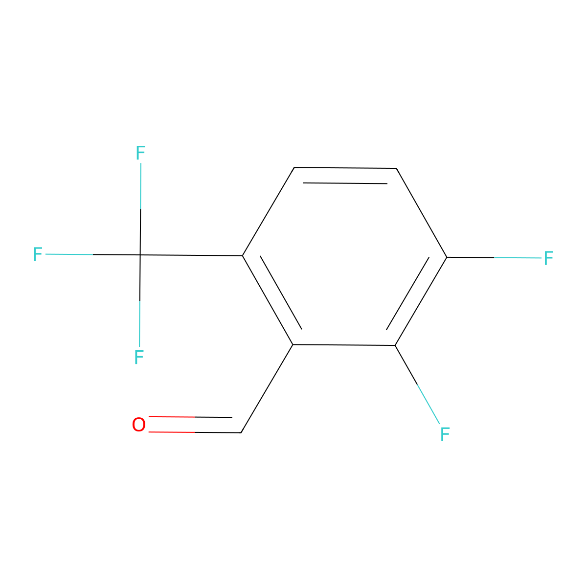 2,3-Difluoro-6-trifluoromethylbenzaldehyde molecular structure, CAS 186517-43-1