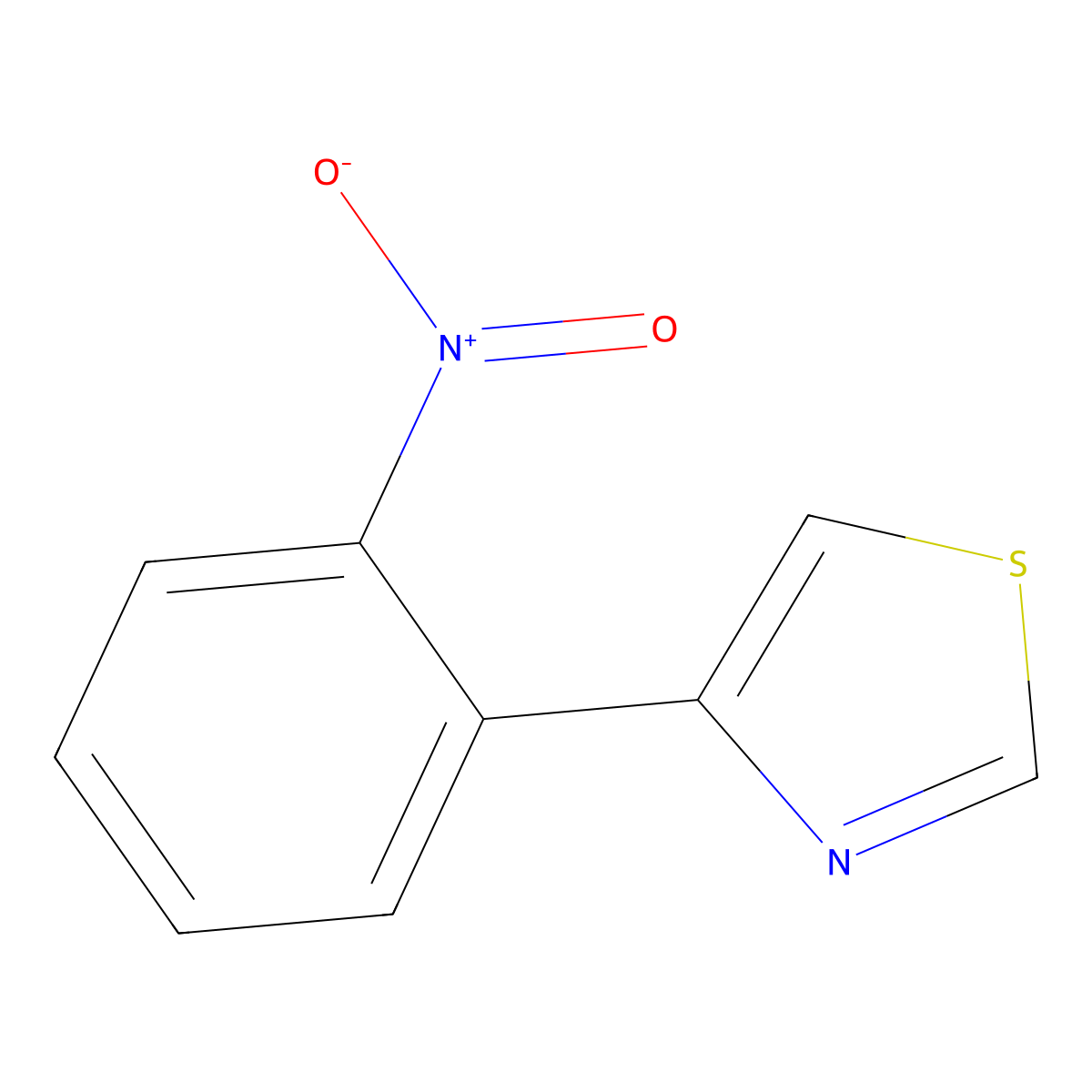 4-(2-Nitrophenyl)-1,3-thiazole molecular structure, CAS 1865175-50-3