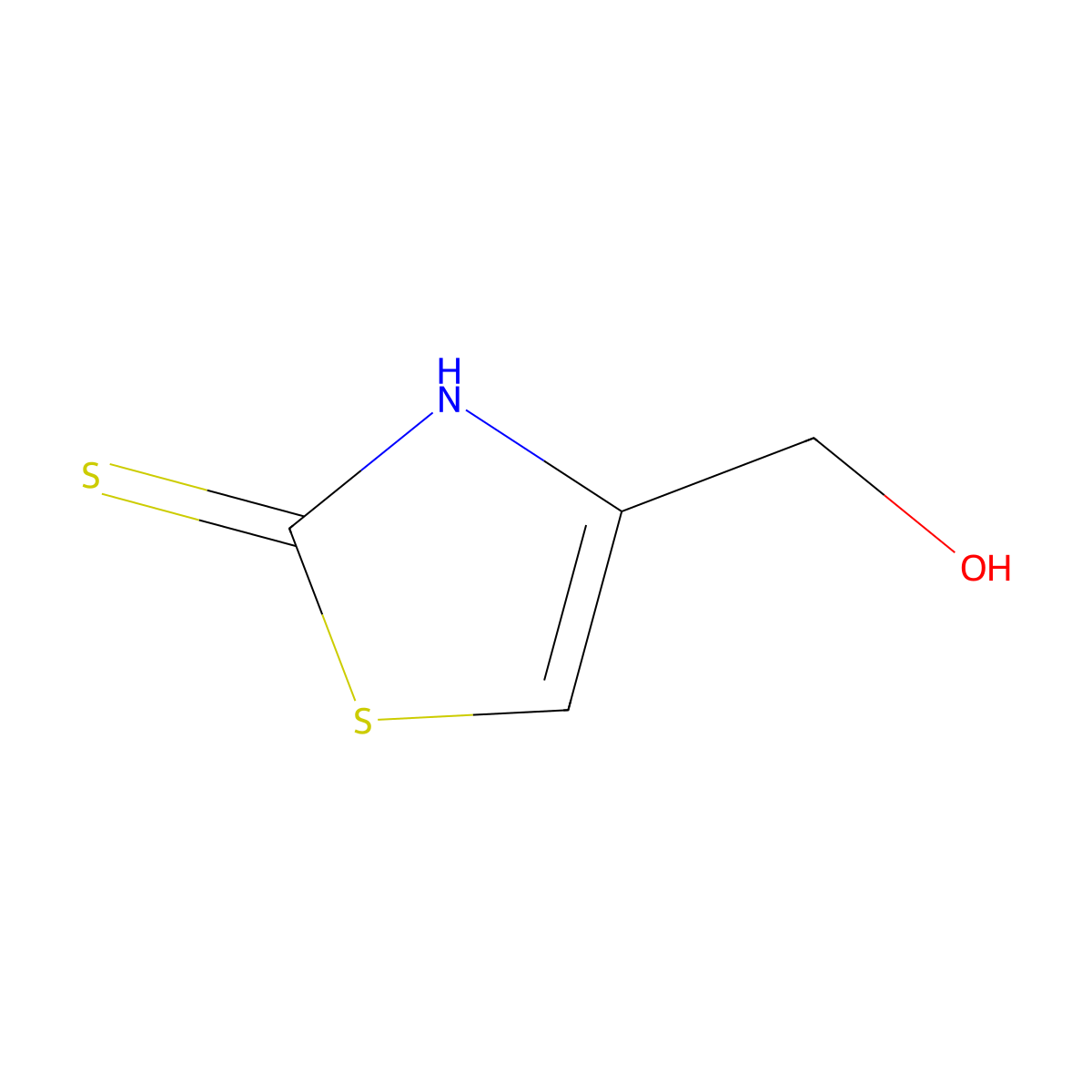 (2-Sulfanyl-1,3-thiazol-4-yl)methanol molecular structure, CAS 18653-47-9