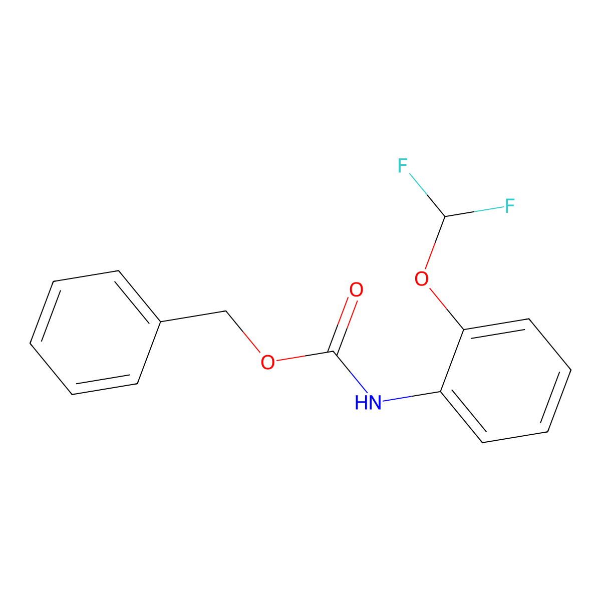 benzyl N-[2-(difluoromethoxy)phenyl]carbamate molecular structure, CAS 1865304-28-4