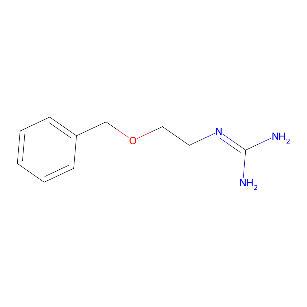 N-[2-(benzyloxy)ethyl]guanidine molecular structure, CAS 1865342-96-6