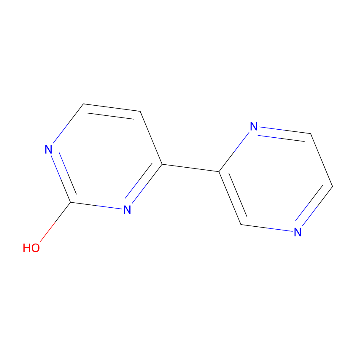 4-(Pyrazin-2-yl)pyrimidin-2-ol molecular structure, CAS 1865421-59-5