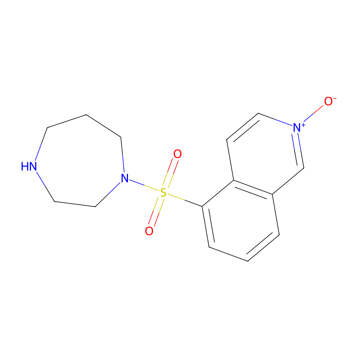 5-((1,4-Diazepan-1-yl)sulfonyl)isoquinoline 2-oxide molecular structure, CAS 186544-56-9