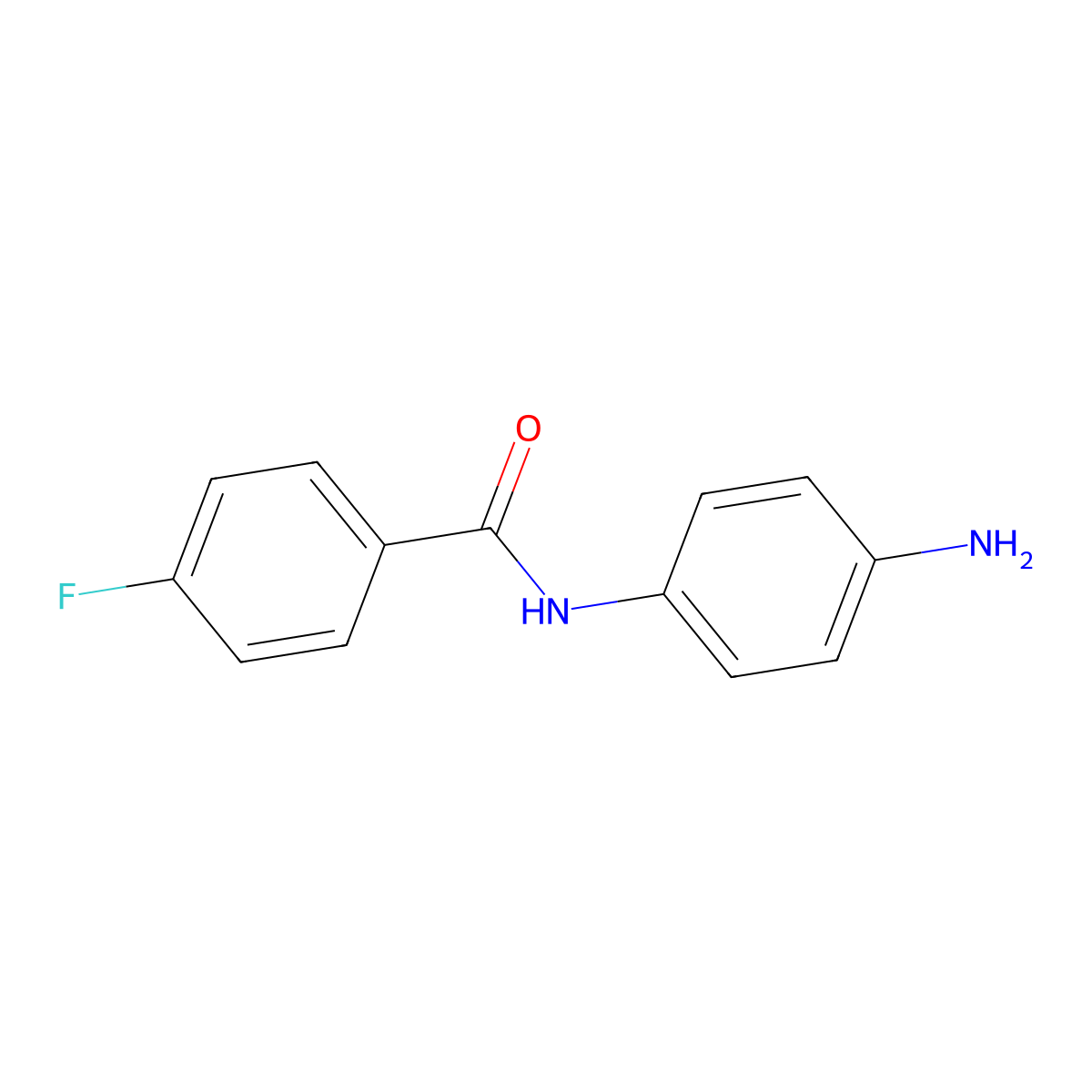N-(4-Aminophenyl)-4-fluorobenzamide molecular structure, CAS 186544-90-1