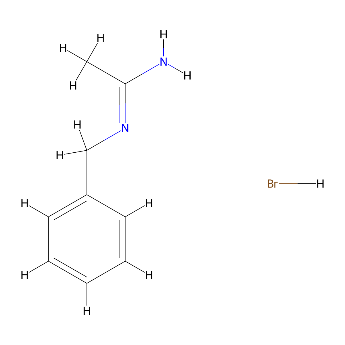 N-Benzylacetamidine Hydrobromide molecular structure, CAS 186545-76-6
