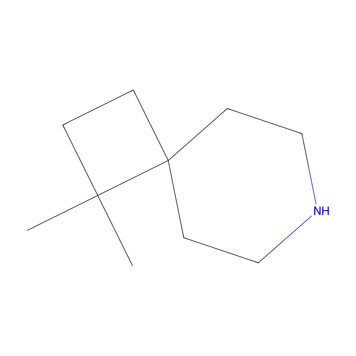 1,1-Dimethyl-7-azaspiro[3.5]nonane molecular structure, CAS 1865456-91-2