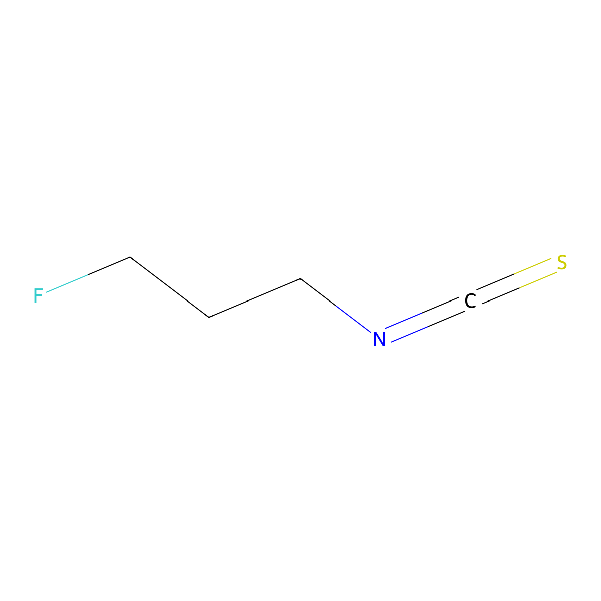 1-Fluoro-3-isothiocyanatopropane molecular structure, CAS 1865462-85-6