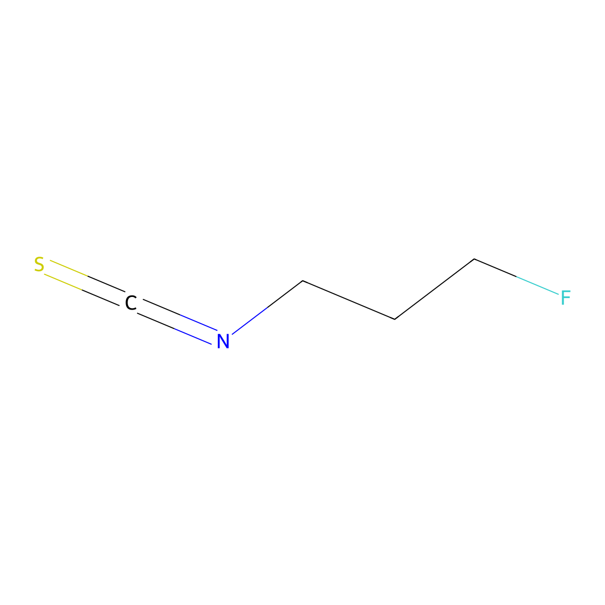 1-Fluoro-3-isothiocyanatopropane molecular structure, CAS 1865462-85-6