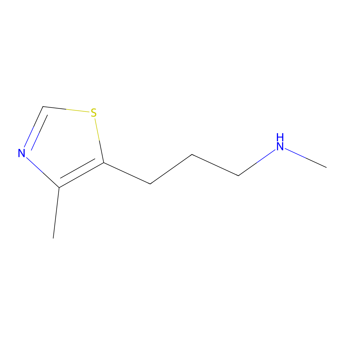Methyl[3-(4-methyl-1,3-thiazol-5-yl)propyl]amine molecular structure, CAS 1865497-04-6