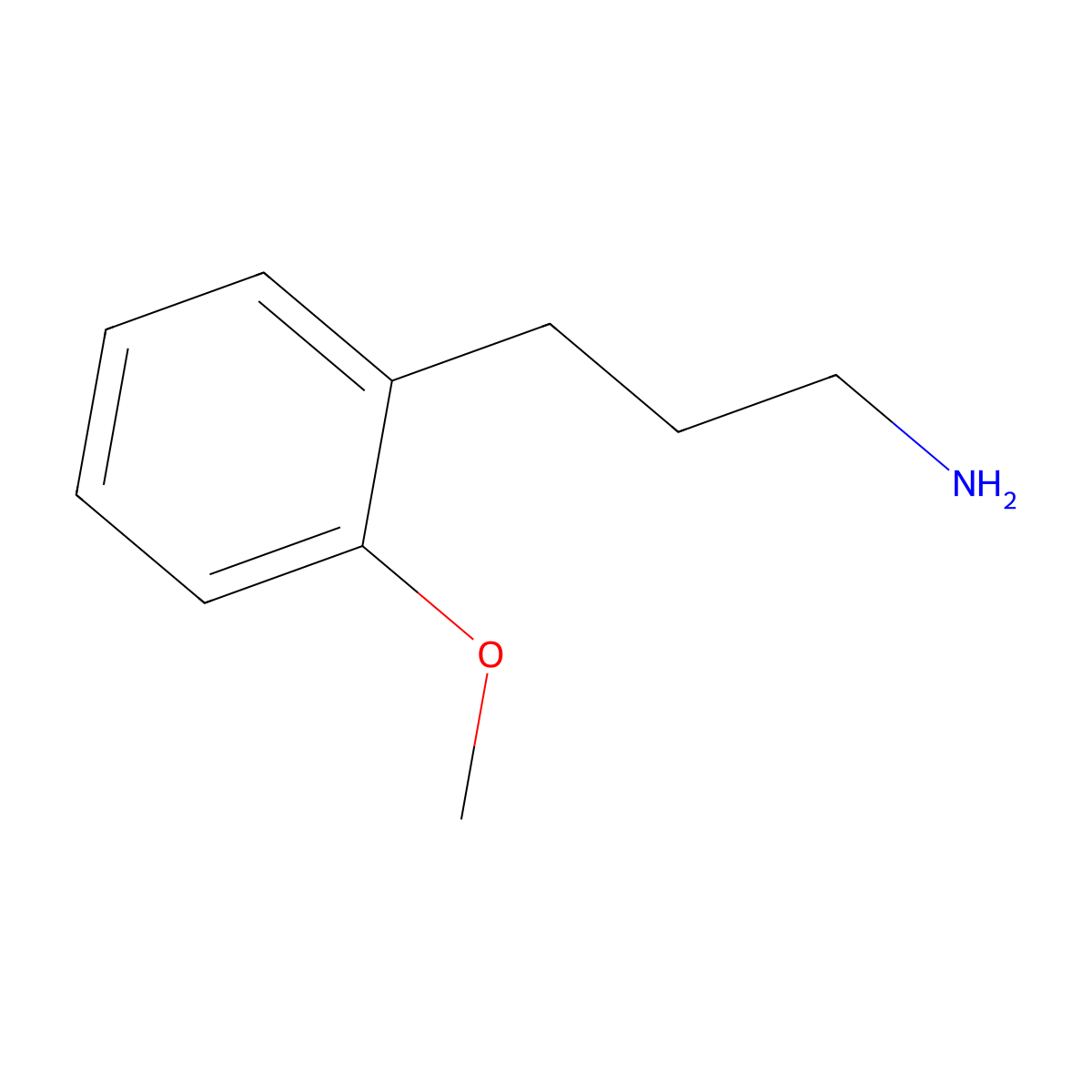 3-(2-Methoxy-Phenyl)-Propylamine molecular structure, CAS 18655-51-1