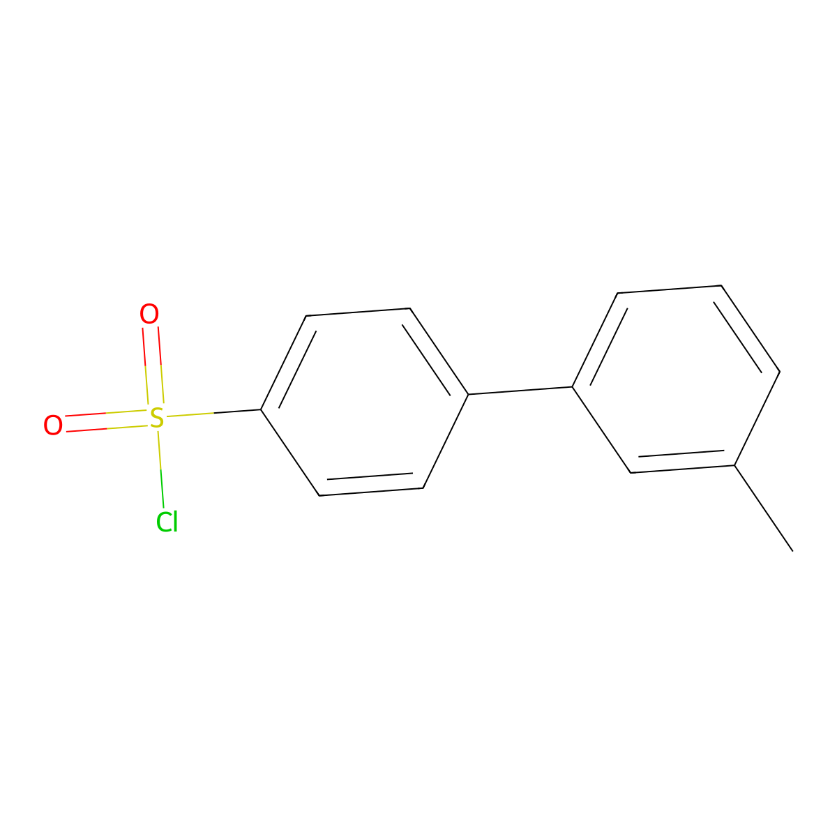 3'-Methyl(1,1'-biphenyl)-4-sulfonyl chloride molecular structure, CAS 186551-47-3