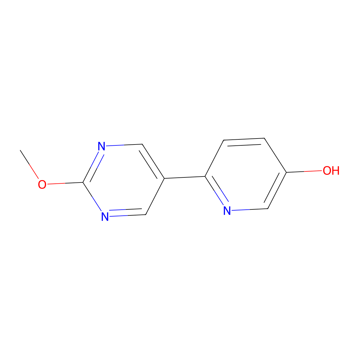6-(2-Methoxypyrimidin-5-YL)pyridin-3-OL molecular structure, CAS 1865514-98-2