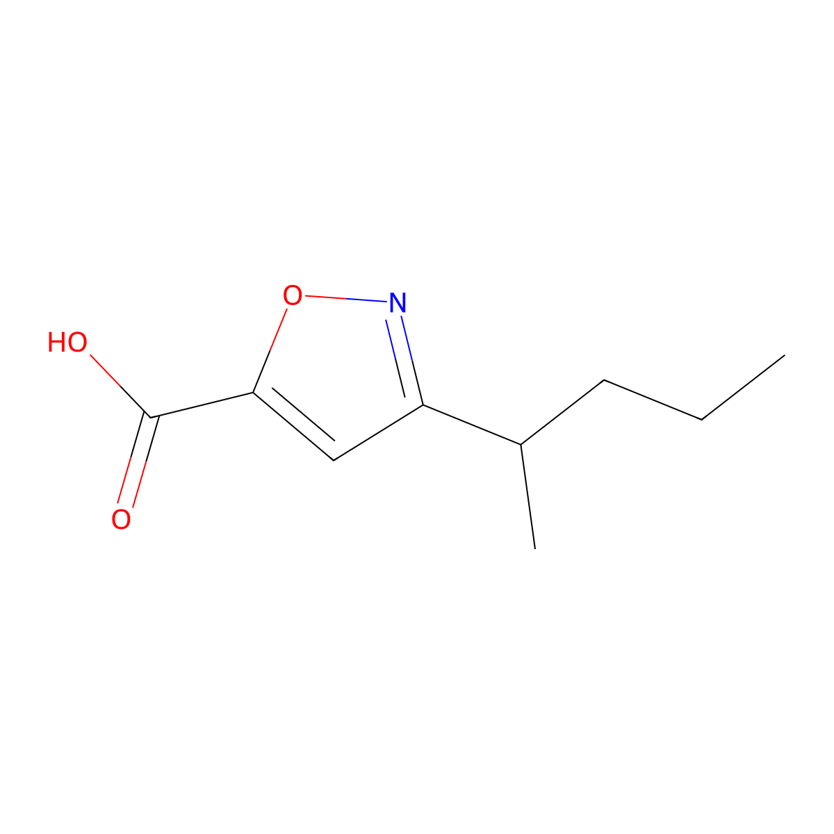 3-(Pentan-2-yl)-1,2-oxazole-5-carboxylic acid molecular structure, CAS 1865634-02-1