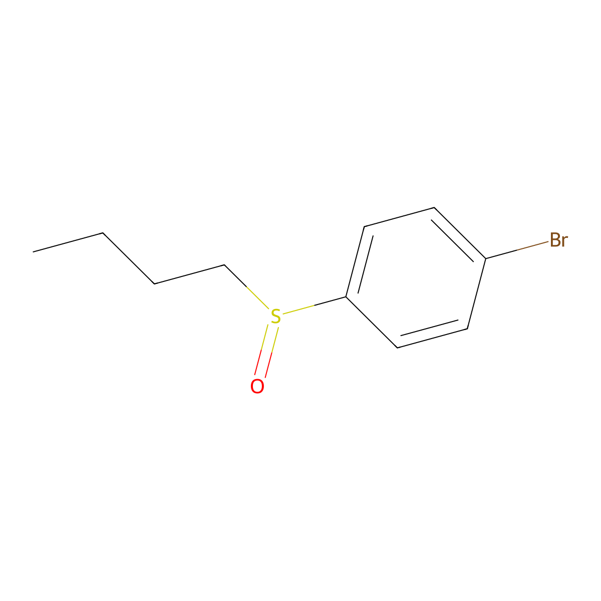 1-Bromo-4-(butane-1-sulfinyl)benzene molecular structure, CAS 1865653-34-4