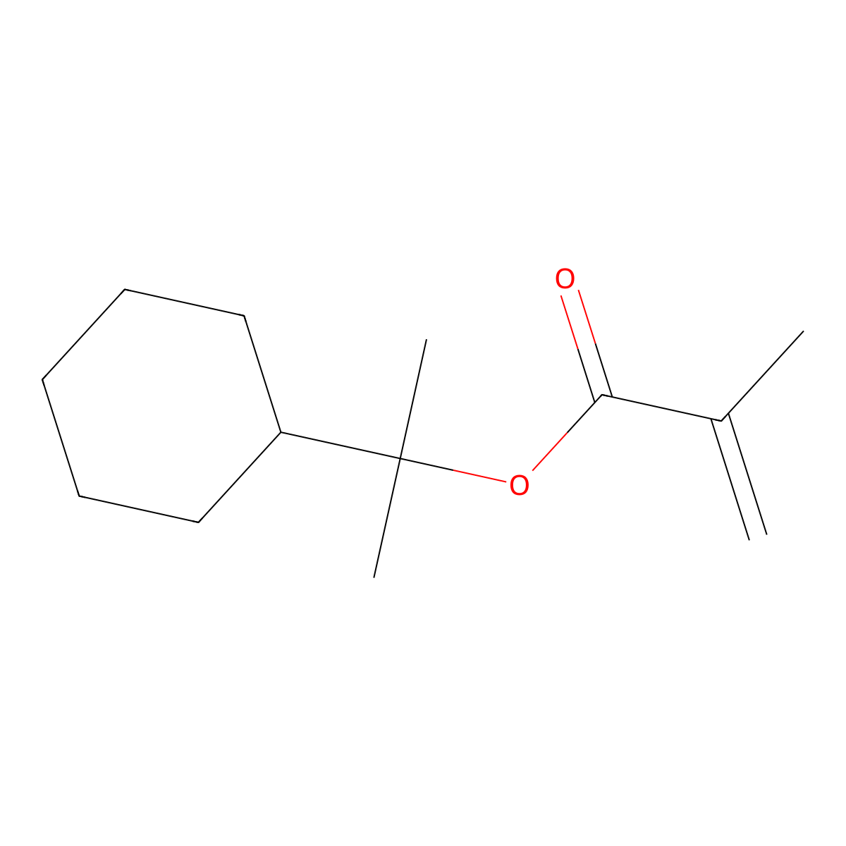 2-Cyclohexylpropan-2-yl methacrylate molecular structure, CAS 186585-56-8