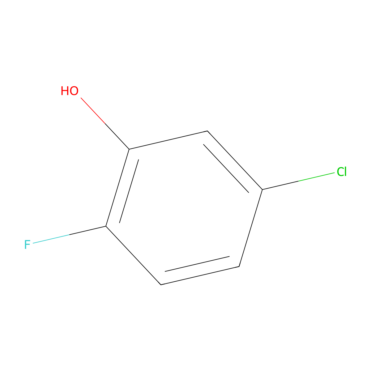 5-Chloro-2-fluorophenol molecular structure, CAS 186589-76-4