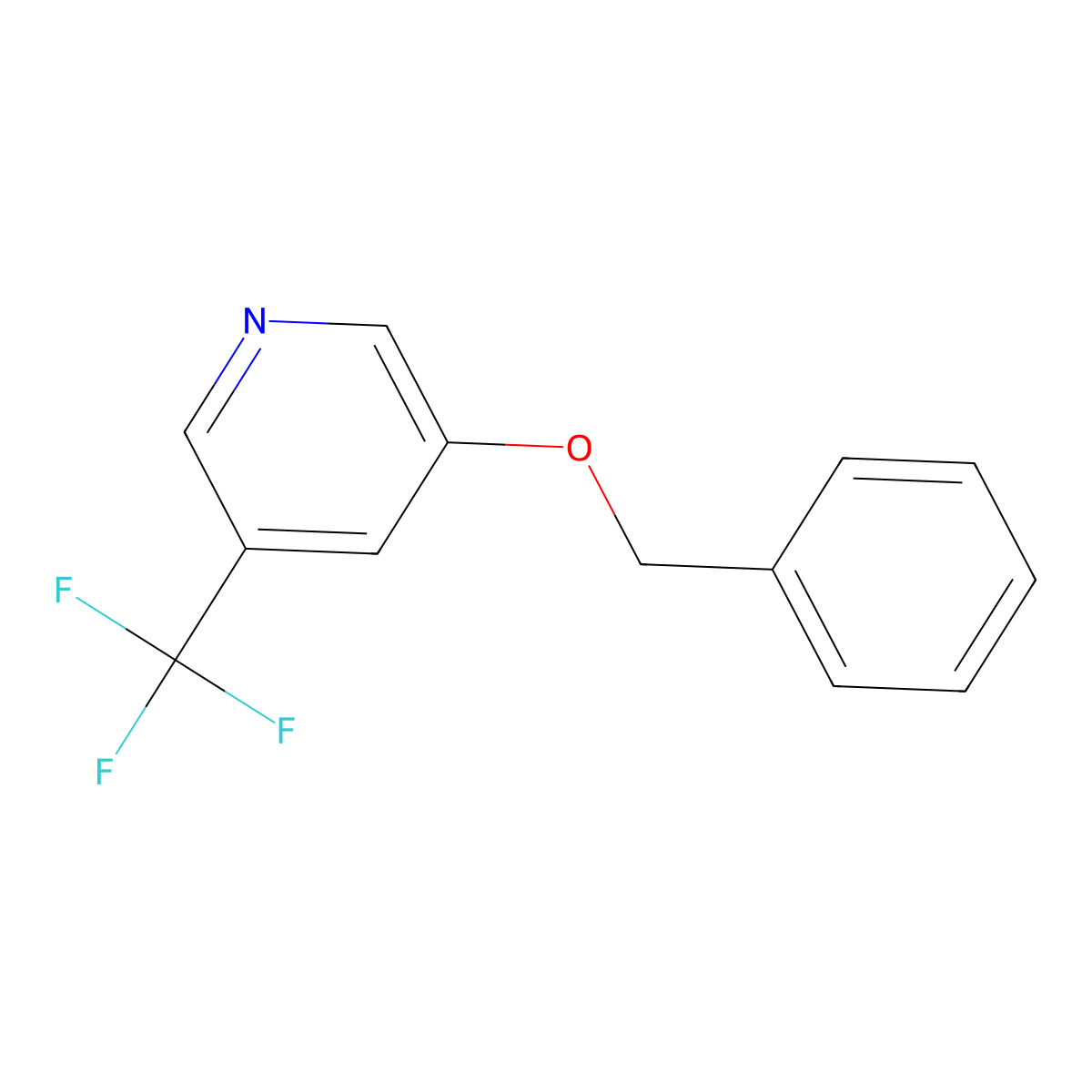 3-Benzyloxy-5-(Trifluoromethyl)Pyridine molecular structure, CAS 186593-13-5