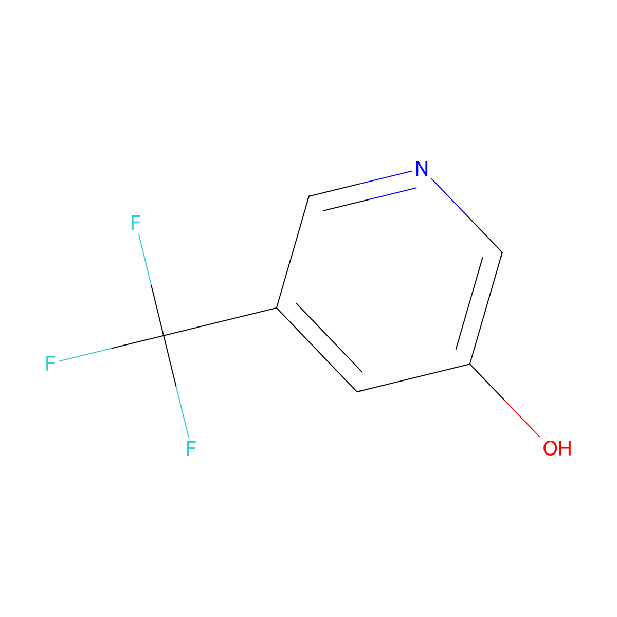 5-(Trifluoromethyl)pyridin-3-ol molecular structure, CAS 186593-14-6