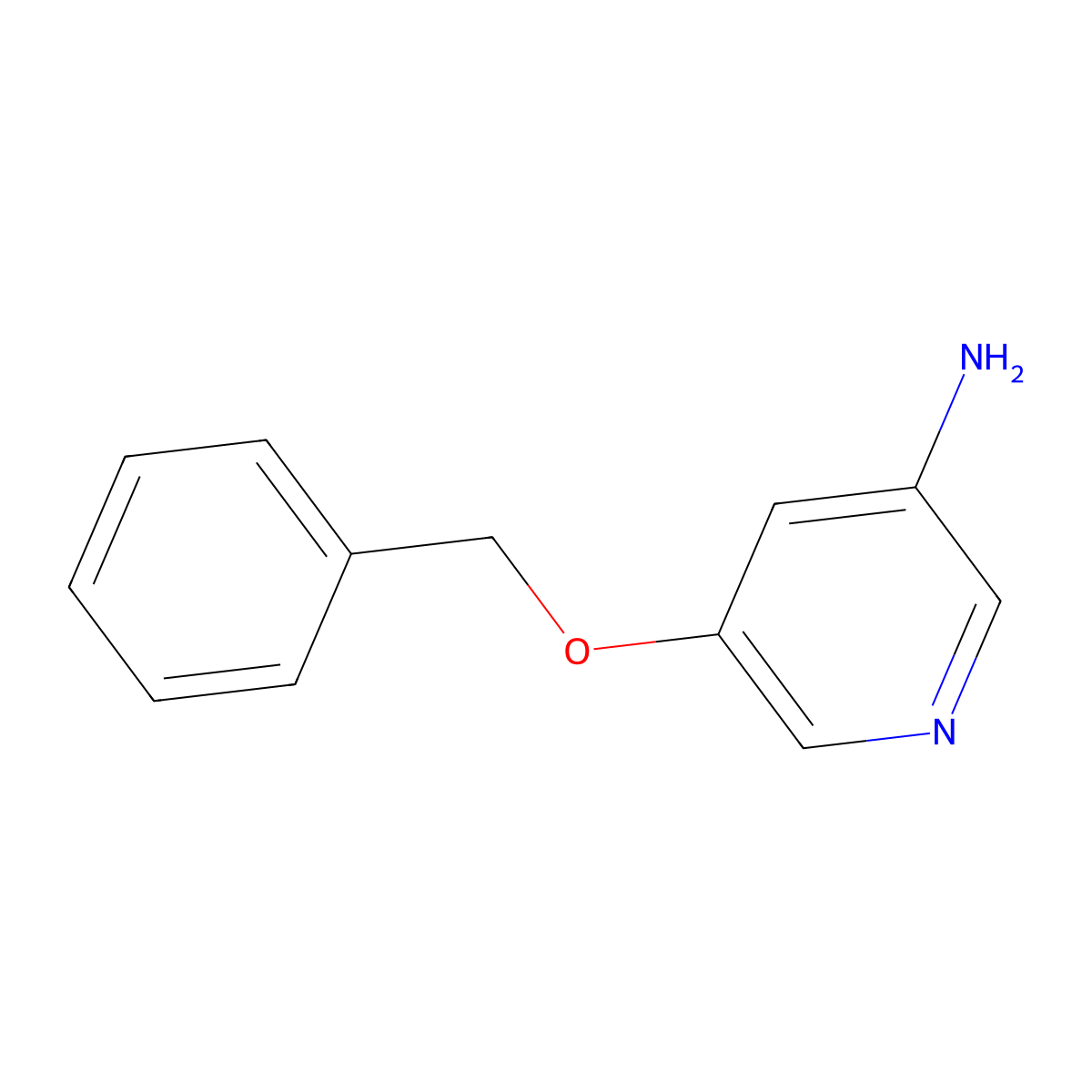 5-(Benzyloxy)pyridin-3-amine molecular structure, CAS 186593-25-9