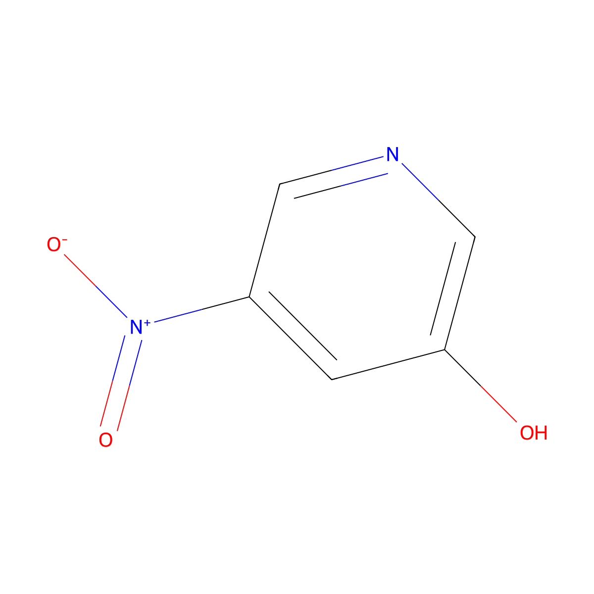 5-Nitropyridin-3-ol molecular structure, CAS 186593-26-0