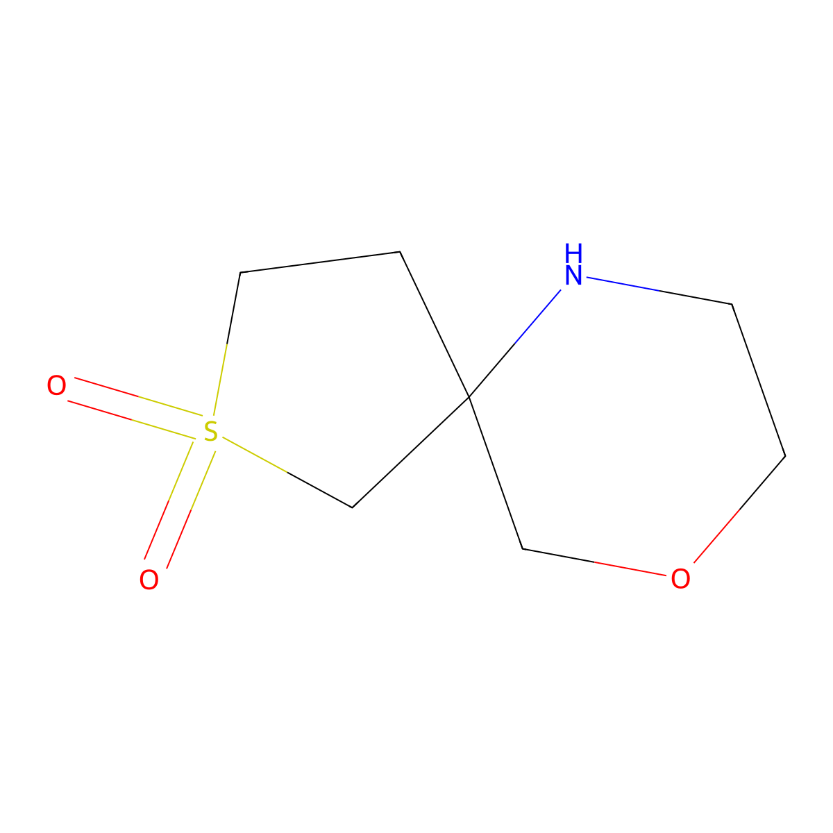 9-Oxa-2lambda6-thia-6-azaspiro[4.5]decane-2,2-dione molecular structure, CAS 1865956-58-6