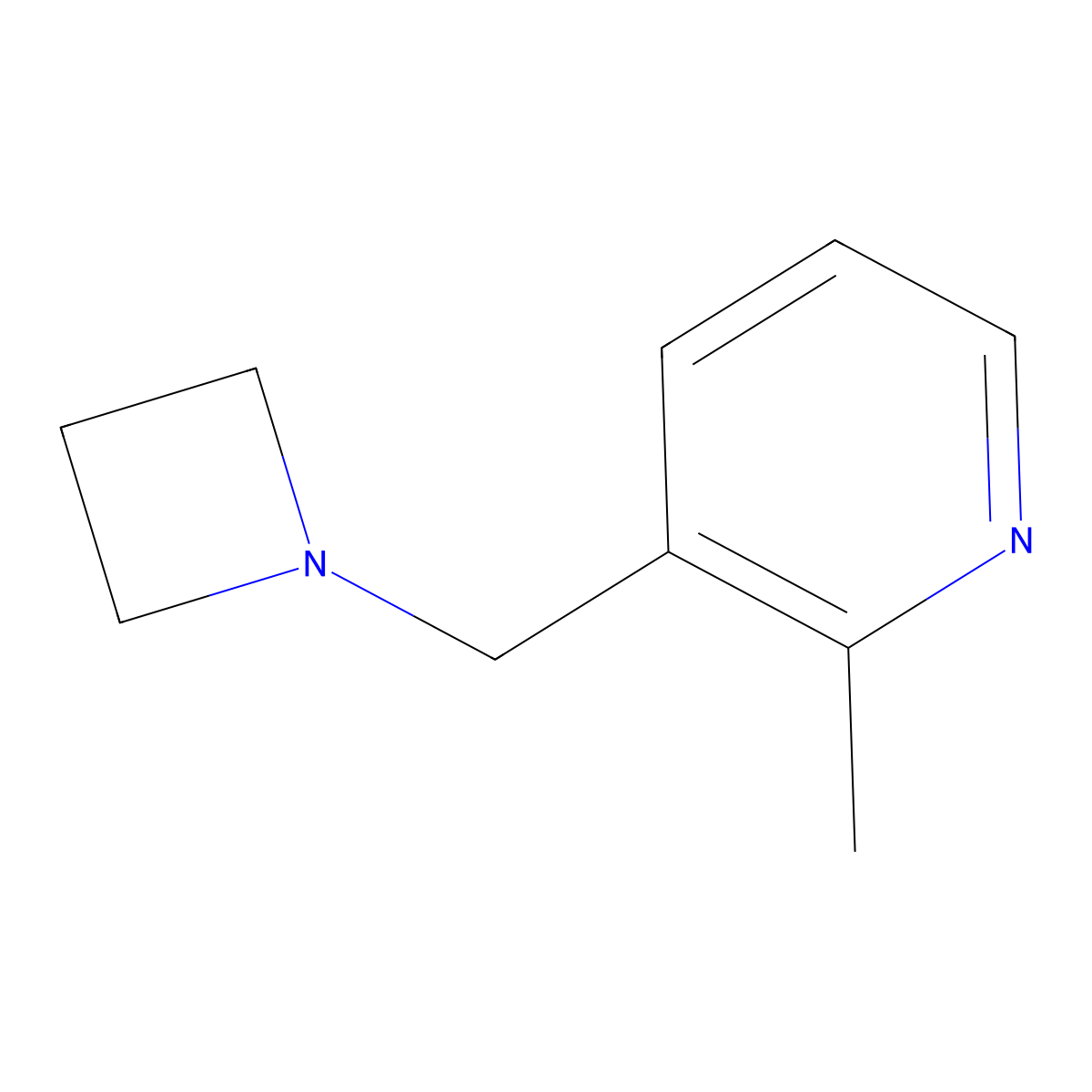 3-(1-Azetidinylmethyl)-2-methylpyridine molecular structure, CAS 1865990-30-2