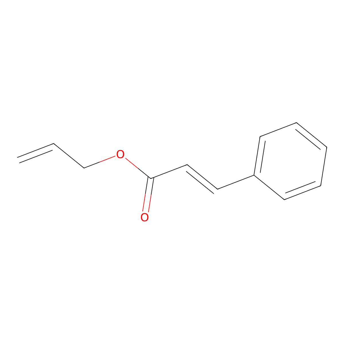 Allyl Cinnamate molecular structure, CAS 1866-31-5