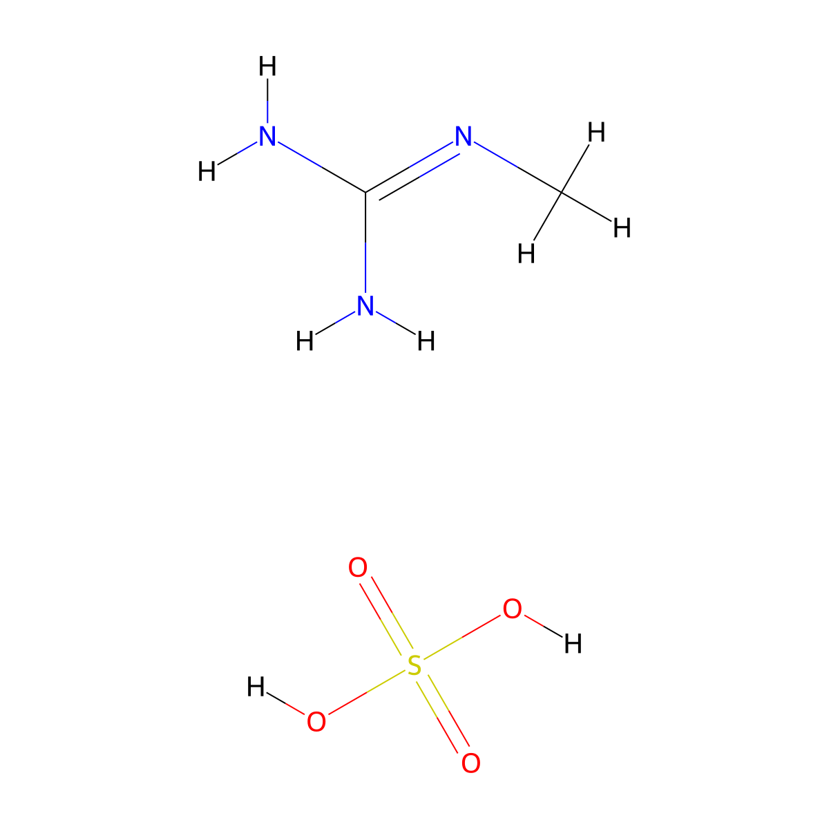 1-Methylguanidine Sulfate molecular structure, CAS 1866-88-2