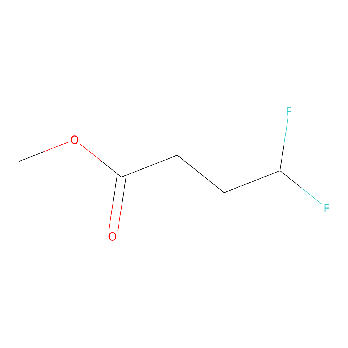 Methyl 4,4-difluorobutanoate molecular structure, CAS 1866071-82-0