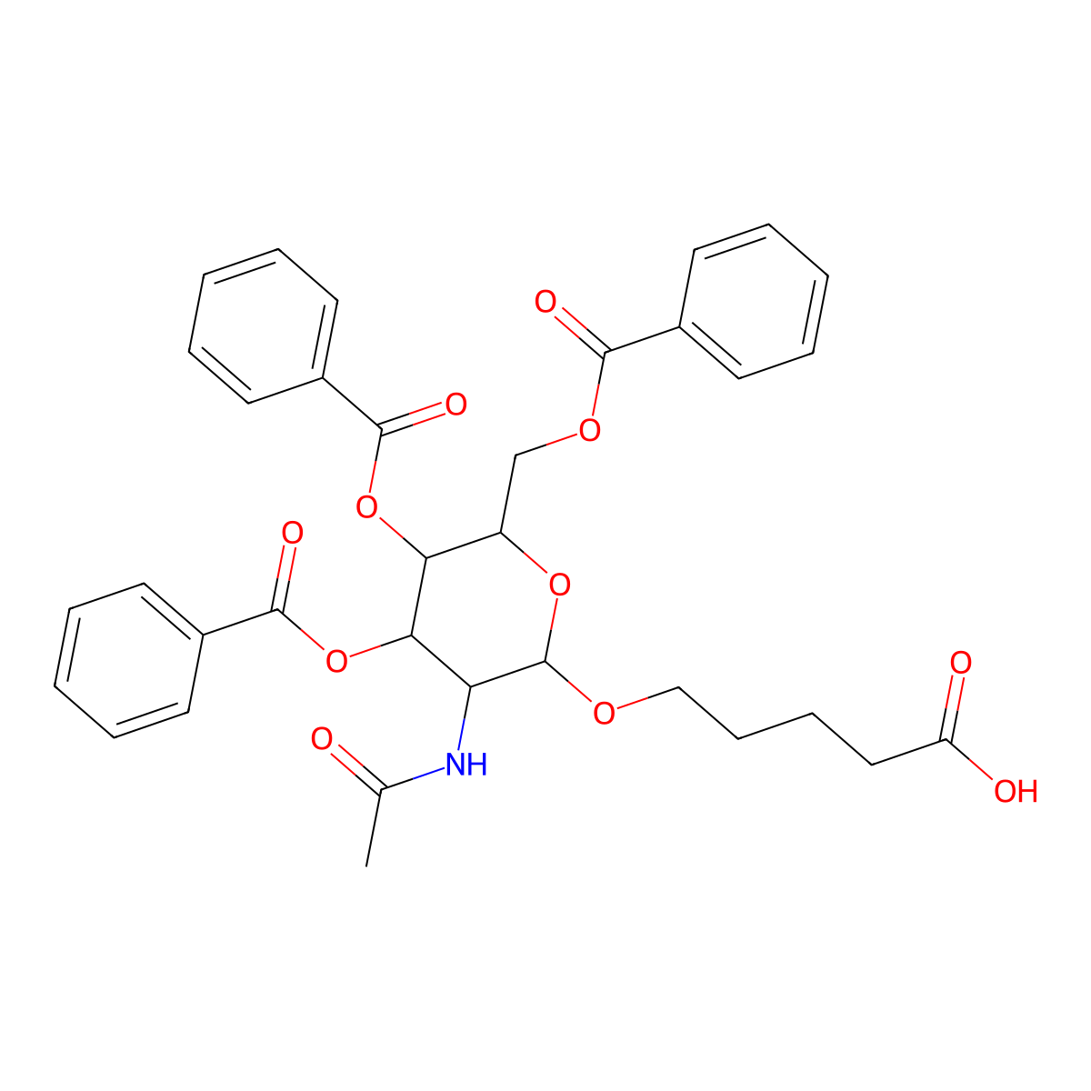 TriGalNAc CBz molecular structure, CAS 186613-57-0