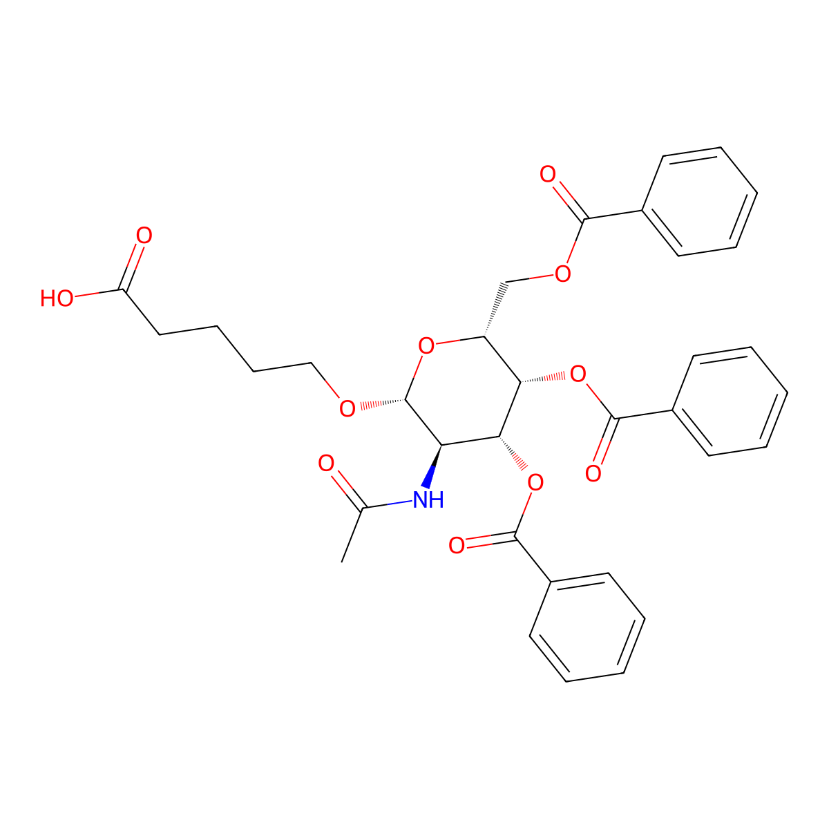 TriGalNAc CBz molecular structure, CAS 186613-57-0