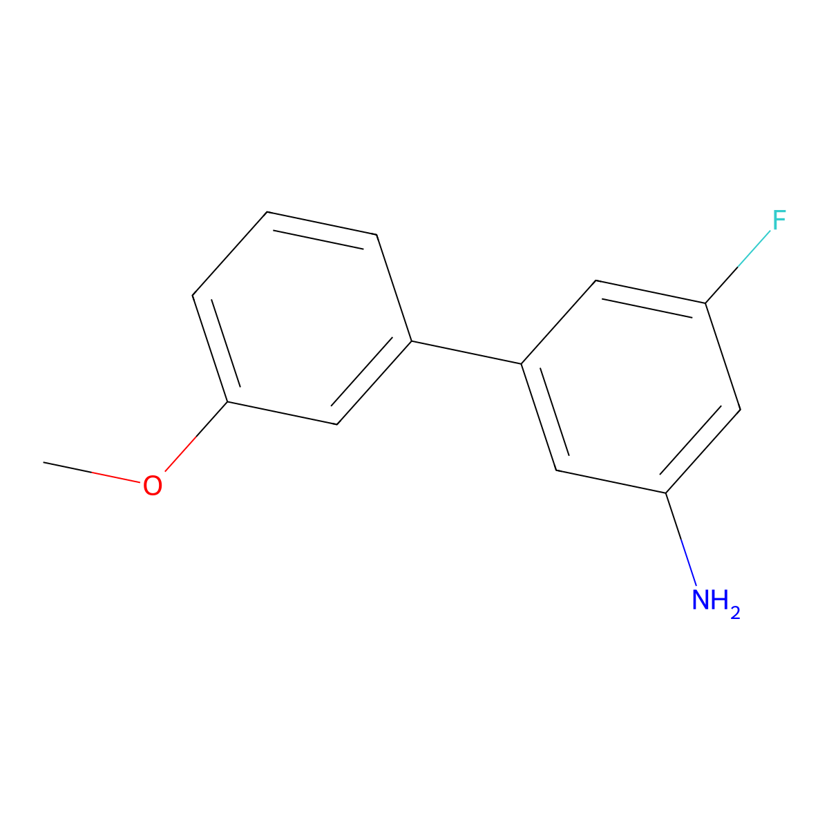 5-Fluoro-3'-methoxy-[1,1'-biphenyl]-3-amine molecular structure, CAS 1866187-55-4