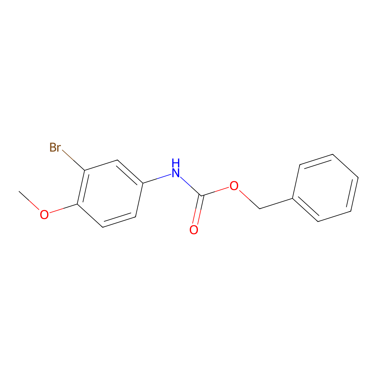 benzyl N-(3-bromo-4-methoxyphenyl)carbamate molecular structure, CAS 1866302-06-8