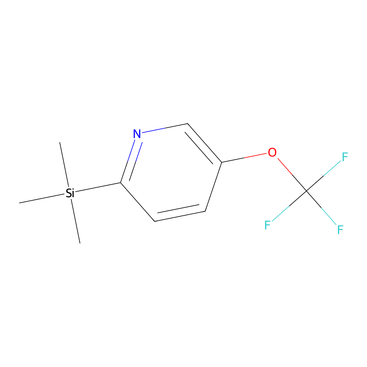 5-(Trifluoromethoxy)-2-(trimethylsilyl)pyridine molecular structure, CAS 1866356-72-0