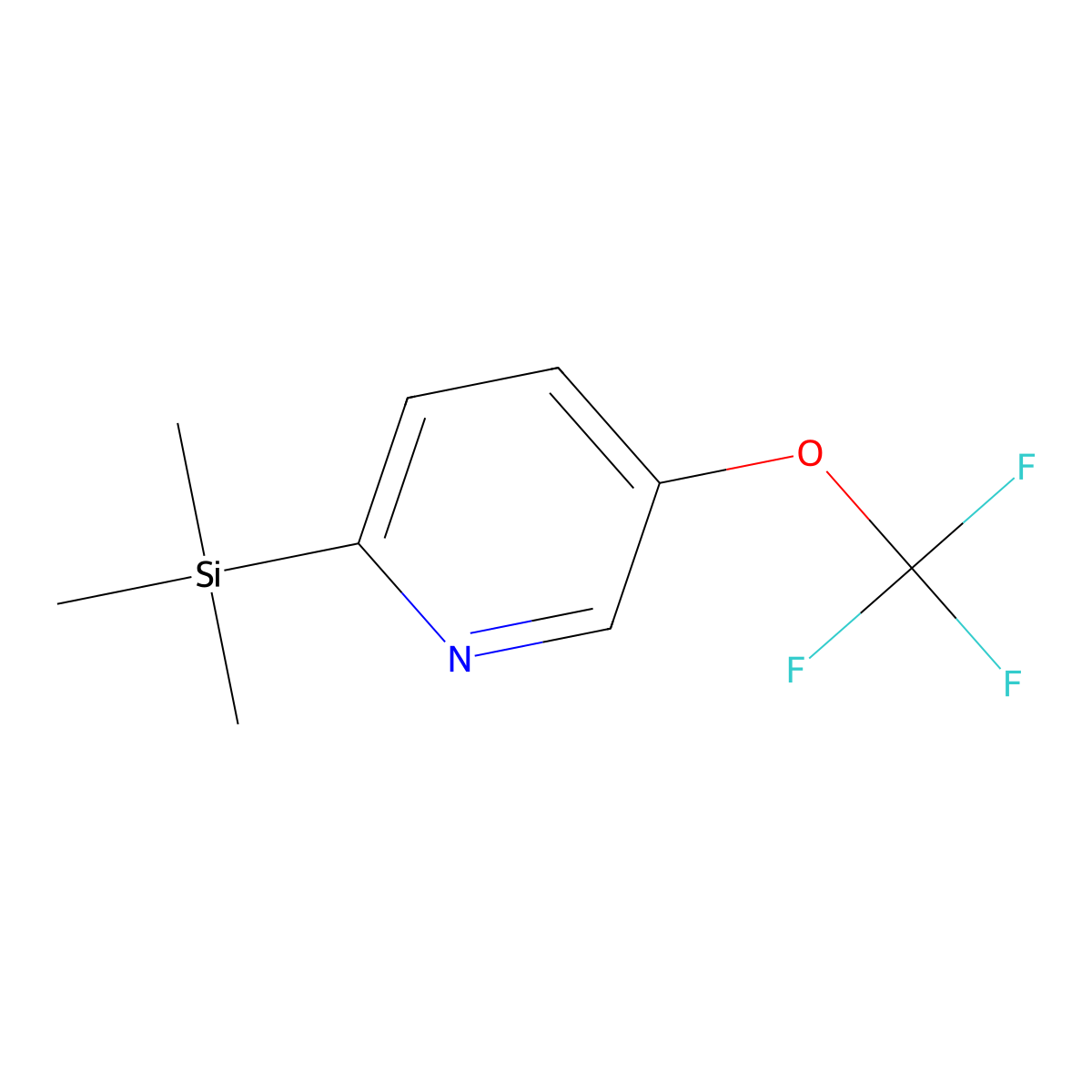 5-(Trifluoromethoxy)-2-(trimethylsilyl)pyridine molecular structure, CAS 1866356-72-0