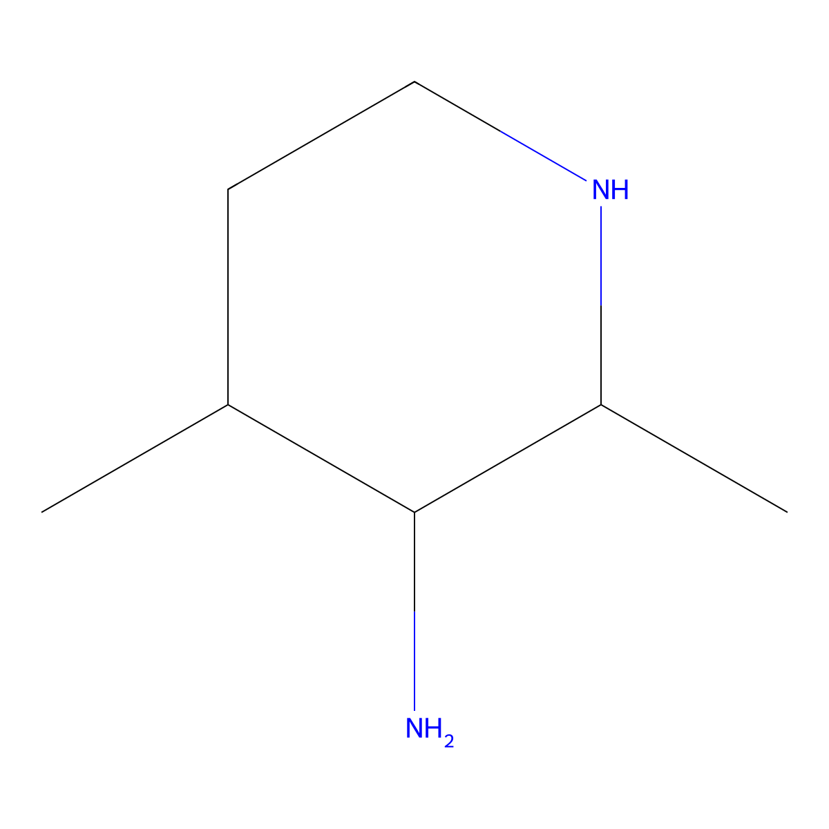 2,4-Dimethylpiperidin-3-amine molecular structure, CAS 1866436-65-8