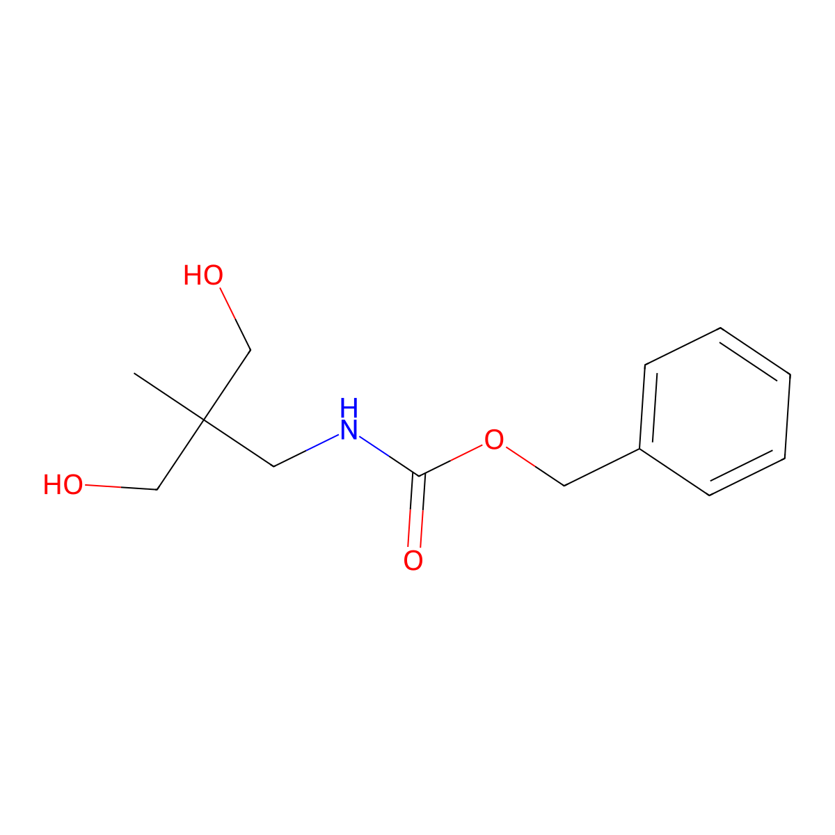 benzyl N-[3-hydroxy-2-(hydroxymethyl)-2-methylpropyl]carbamate molecular structure, CAS 1866443-53-9