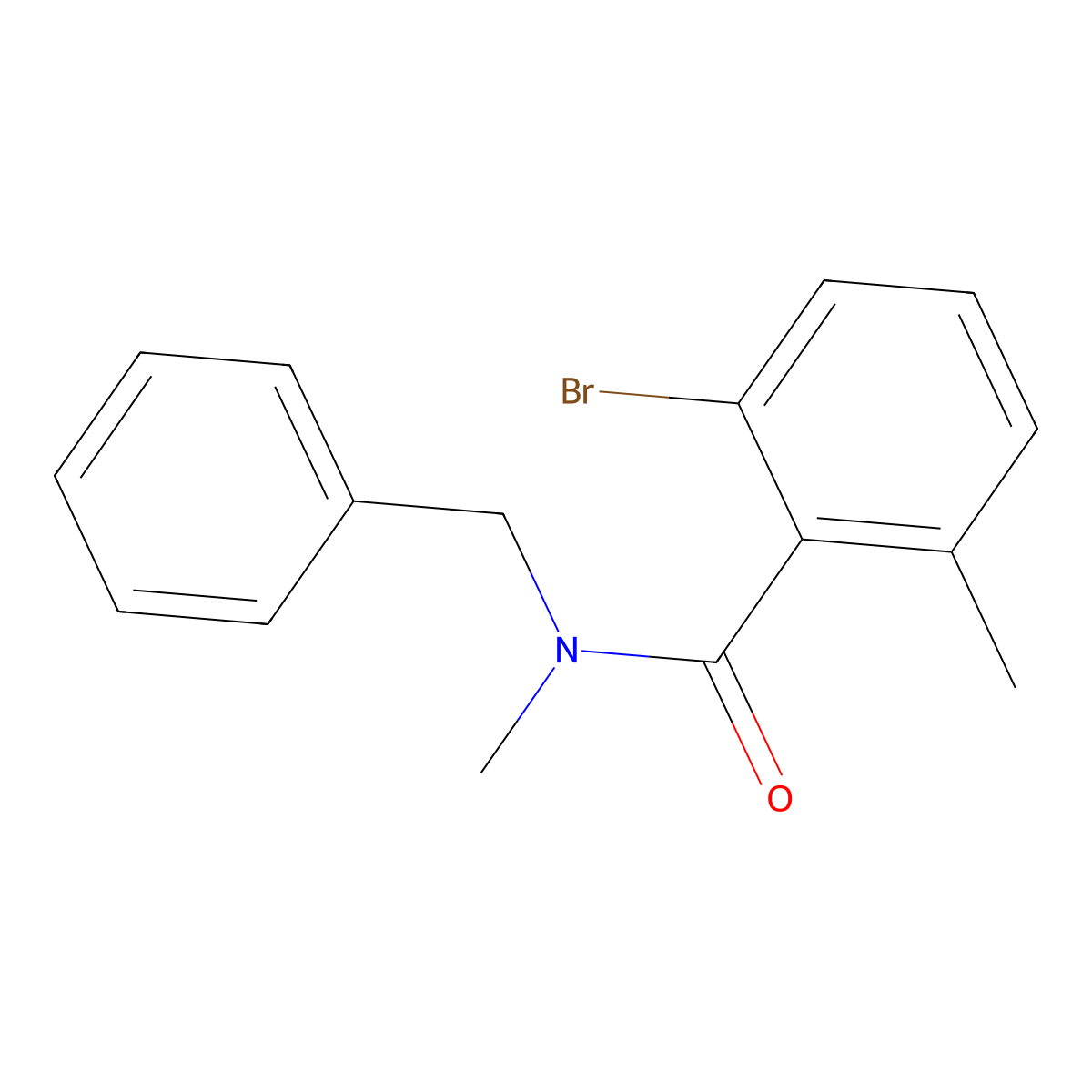 2-Bromo-N,6-dimethyl-N-(phenylmethyl)benzamide molecular structure, CAS 1866522-84-0