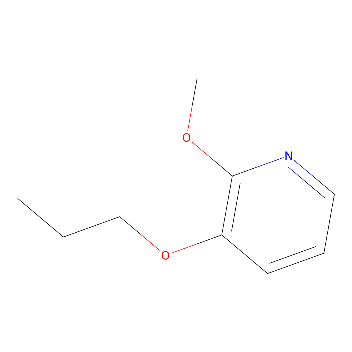 2-Methoxy-3-propoxypyridine molecular structure, CAS 1866547-17-2