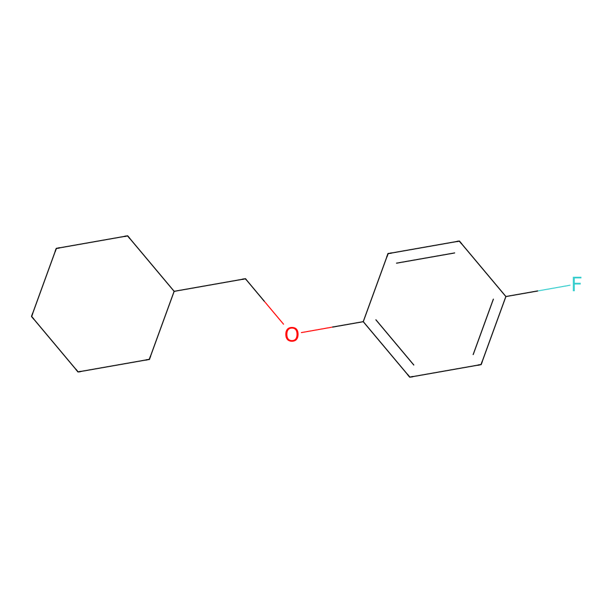 1-(Cyclohexylmethoxy)-4-fluorobenzene molecular structure, CAS 1866579-07-8