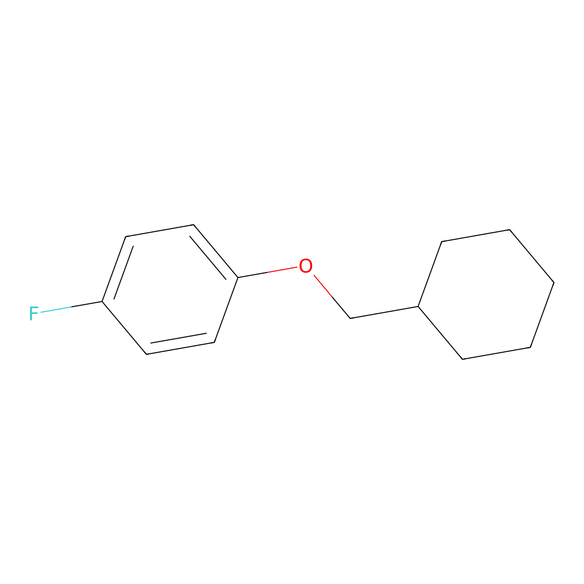 1-(Cyclohexylmethoxy)-4-fluorobenzene molecular structure, CAS 1866579-07-8