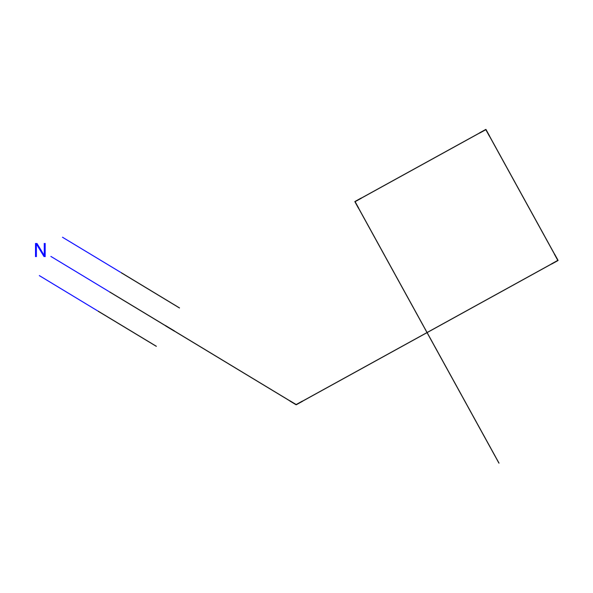 2-(1-Methylcyclobutyl)acetonitrile molecular structure, CAS 1866589-93-6