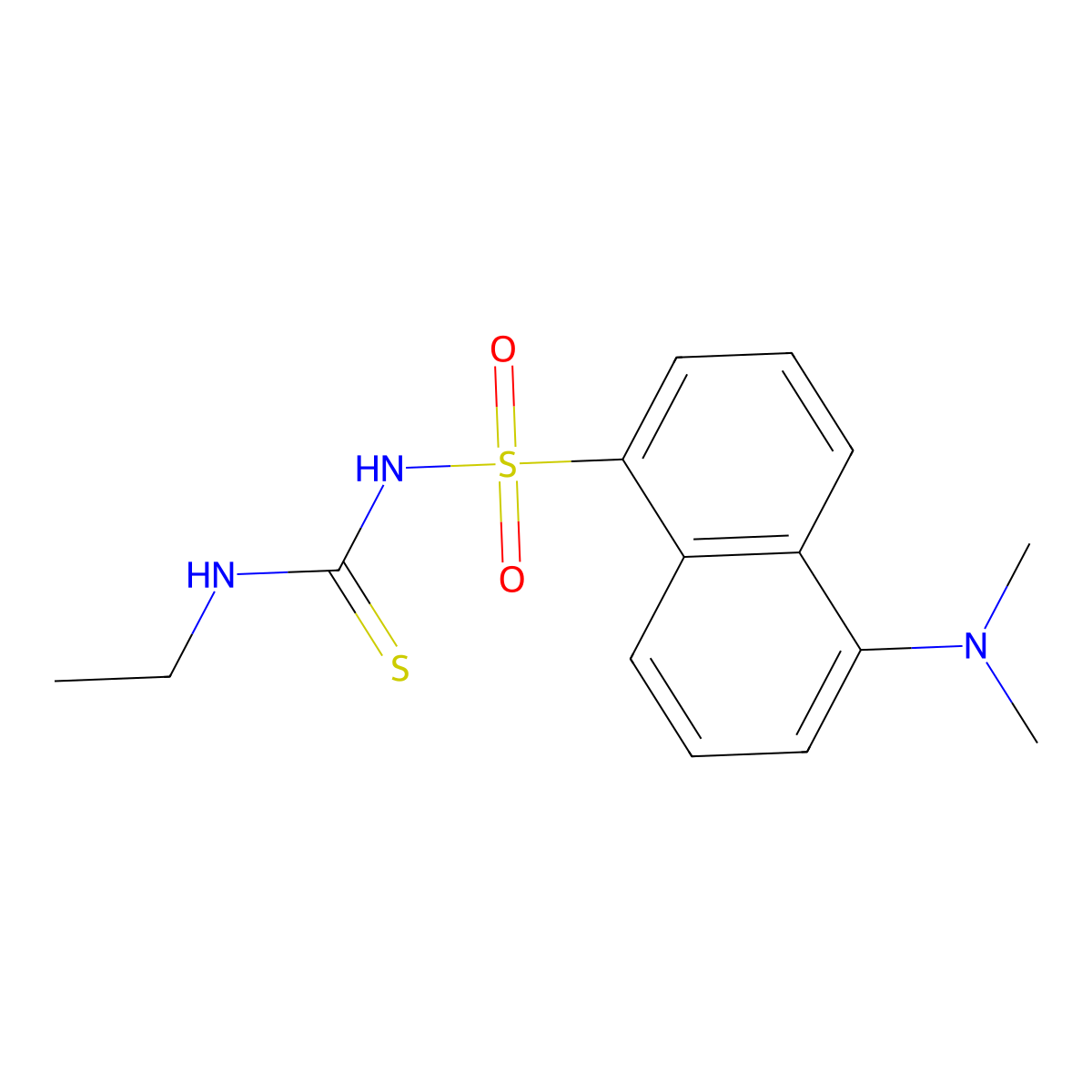 N-Dansyl-N'-ethylthiourea molecular structure, CAS 186661-19-8