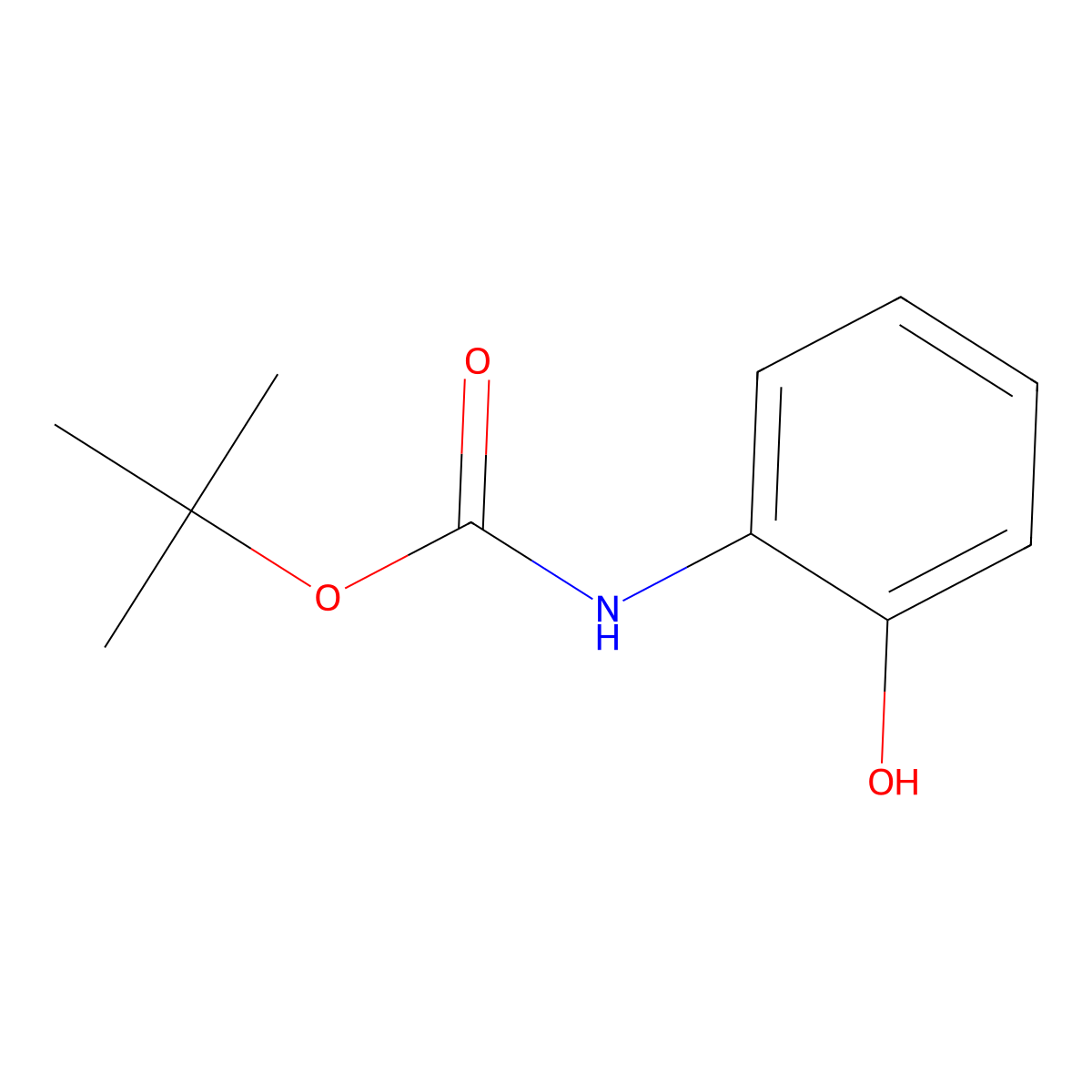 N-Boc-2-aminophenol molecular structure, CAS 186663-74-1