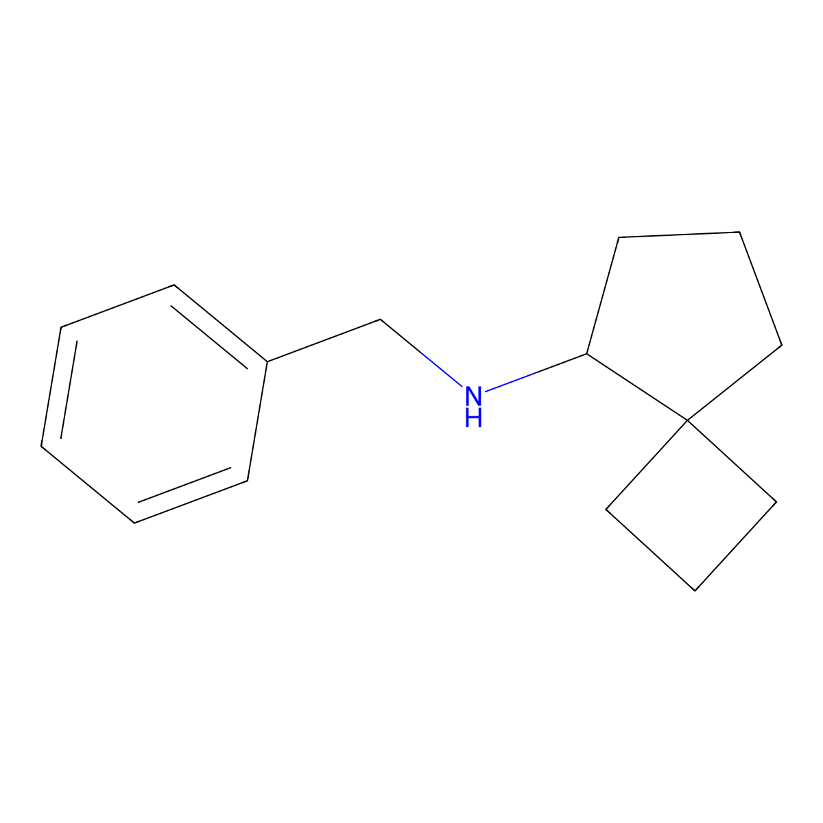 N-benzylspiro(3.4)octan-5-amine molecular structure, CAS 1866642-27-4