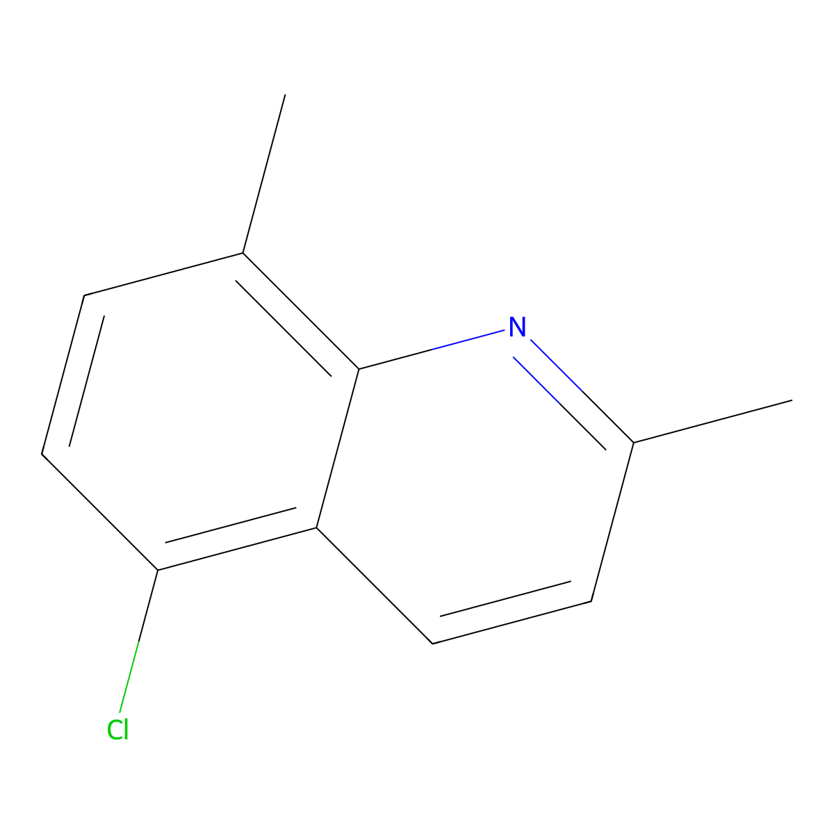 5-Chloro-2,8-dimethylquinoline molecular structure, CAS 186670-43-9